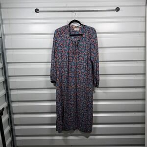 Natural Life Dress Womens XL Floral Tiered Boho Midi Maxi Flowy Bohemian